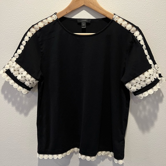 J Crew Embroidered Tee - Picture 2 of 5